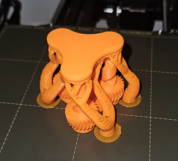 Đồ chơi fidget 3 trụ xoắn bánh răng (Print-In-Place, có supports) - Image 4