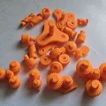 Đồ chơi fidget 3 trụ xoắn bánh răng (Print-In-Place, có supports) - Thumbnail 6