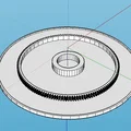 Bàn xoay trưng bày xoay 360° chạy motor (Turntable rotating display stand motorized) - Thumbnail 5
