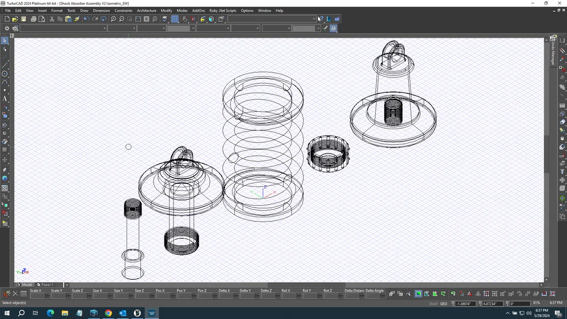Mô hình phuộc nhún (Shock Absorber) in 3D chi tiết và bền bỉ - Image 3