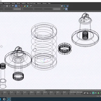 Mô hình phuộc nhún (Shock Absorber) in 3D chi tiết và bền bỉ
