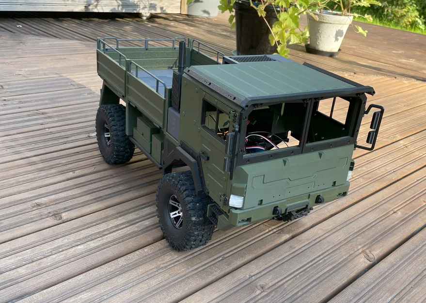Mod mái phẳng cho hard body Armadillo SCX10 Off-road truck - Image 3