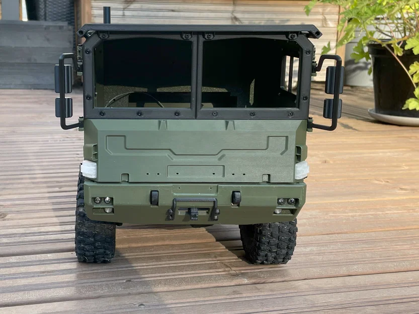 Mod mái phẳng cho hard body Armadillo SCX10 Off-road truck - Image 4