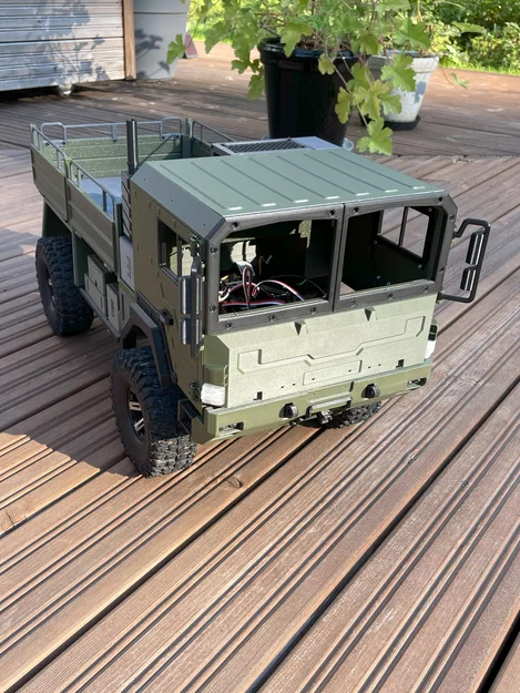Mod mái phẳng cho hard body Armadillo SCX10 Off-road truck - Image 5