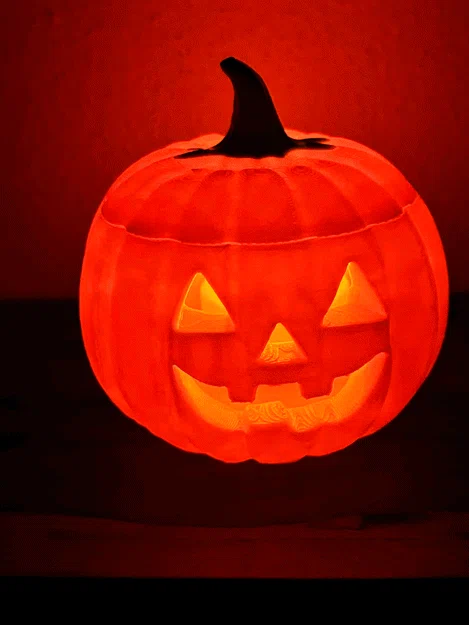 Pumpkin_Lamp – Đèn bí ngô Halloween cho nến tealight điện - Image 2