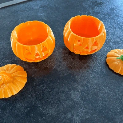 Pumpkin_Lamp – Đèn bí ngô Halloween cho nến tealight điện