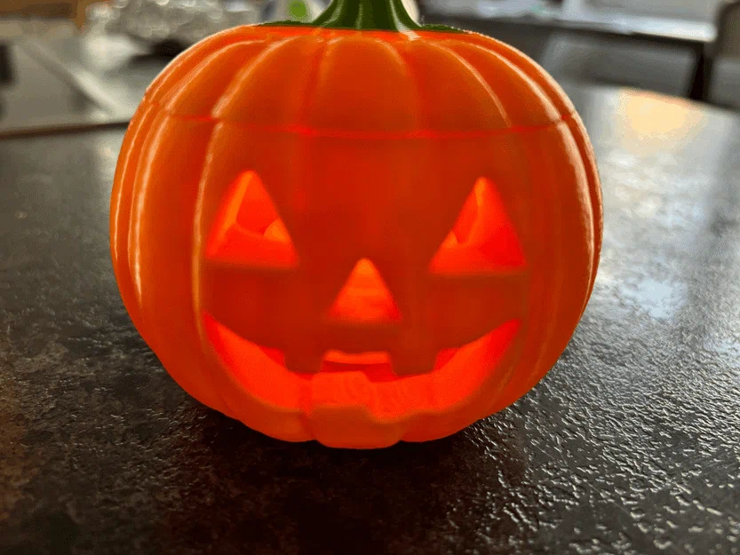 Pumpkin_Lamp – Đèn bí ngô Halloween cho nến tealight điện - Image 9