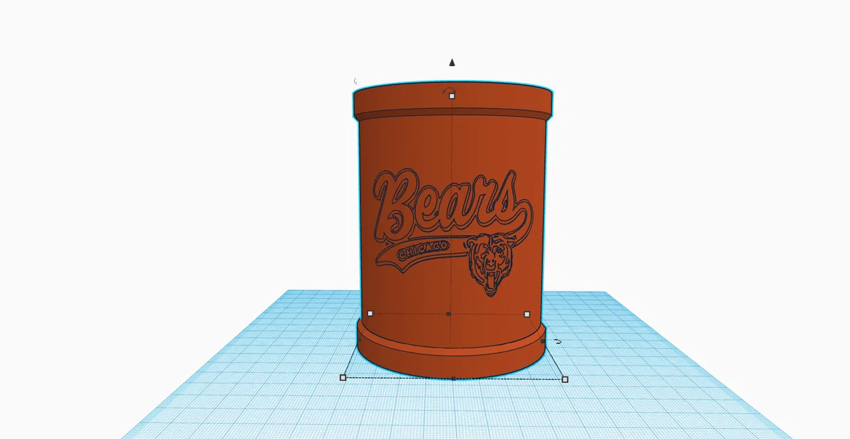 Bao giữ lạnh đồ uống Chicago Bears (Koozie) thiết kế 3D in tại nhà - Image 2
