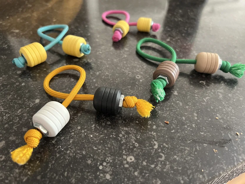 Hạt Begleri cho dây 550 paracord, tuỳ chọn gắn đai ốc M6 làm tạ - Image 1