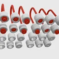 Hạt Begleri cho dây 550 paracord, tuỳ chọn gắn đai ốc M6 làm tạ - Thumbnail 5