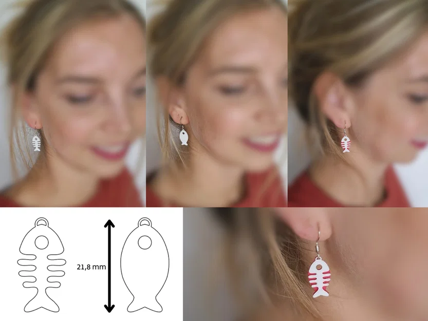 Bông tai hình cá (Fish earrings) - Image 2