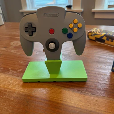 Đế giữ tay cầm Nintendo 64 chuẩn Gridfinity 4x2 cho game thủ