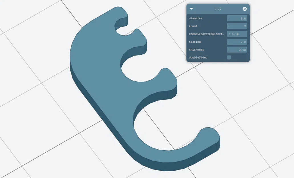 Trình tạo cable comb tham số (Parametric cable comb generator) - Image 3