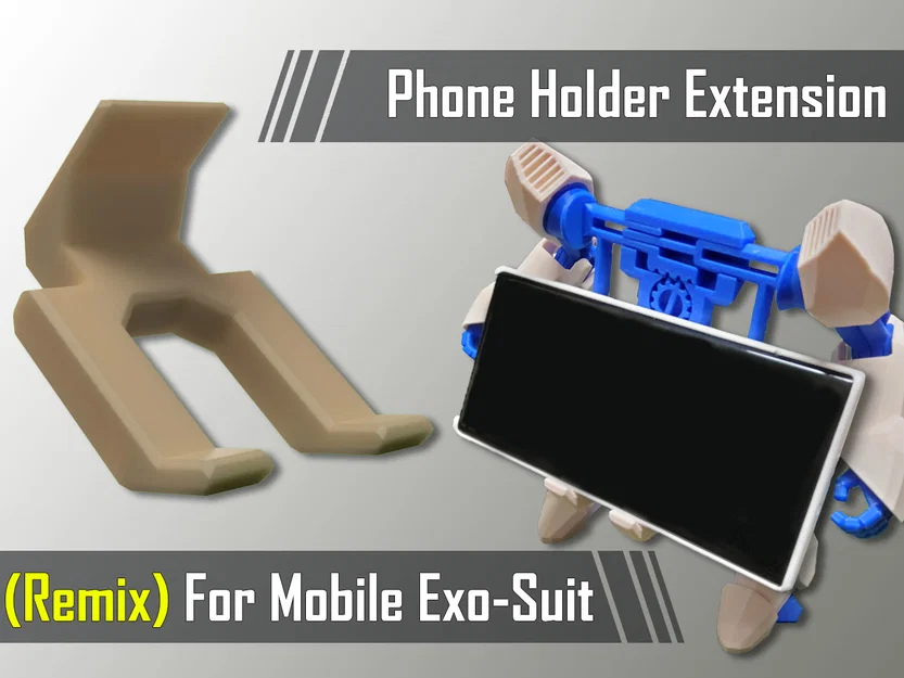 Phần Mở Rộng Kẹp Điện Thoại Cho Mobile Exo-Suit - Image 1
