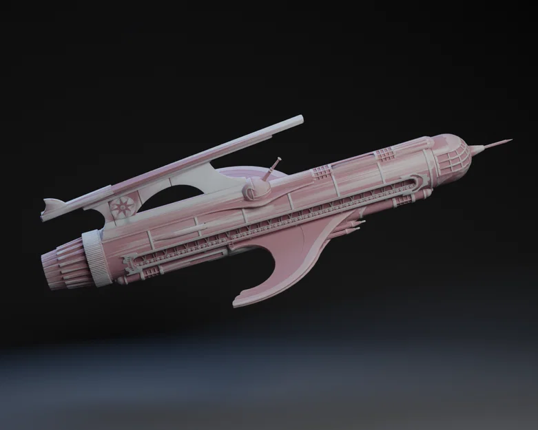 Mô hình phi thuyền chiến đấu Flash Gordon - Ajax in 3D cực chất - Image 1