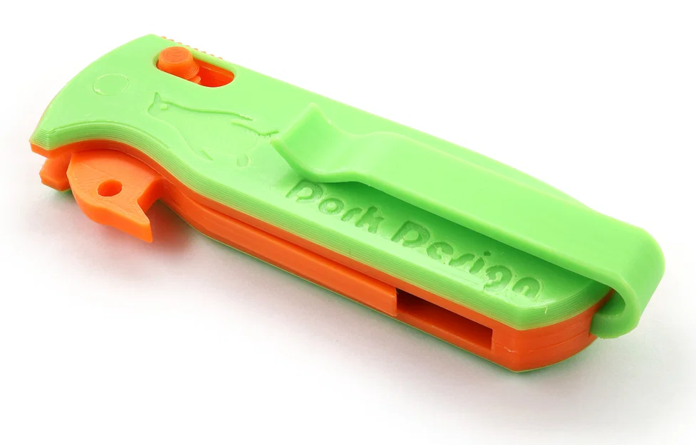 Dao utility Adélie Crossbar Locking kèm móc túi! In 3D full, không ốc/lò xo/keo - Image 2