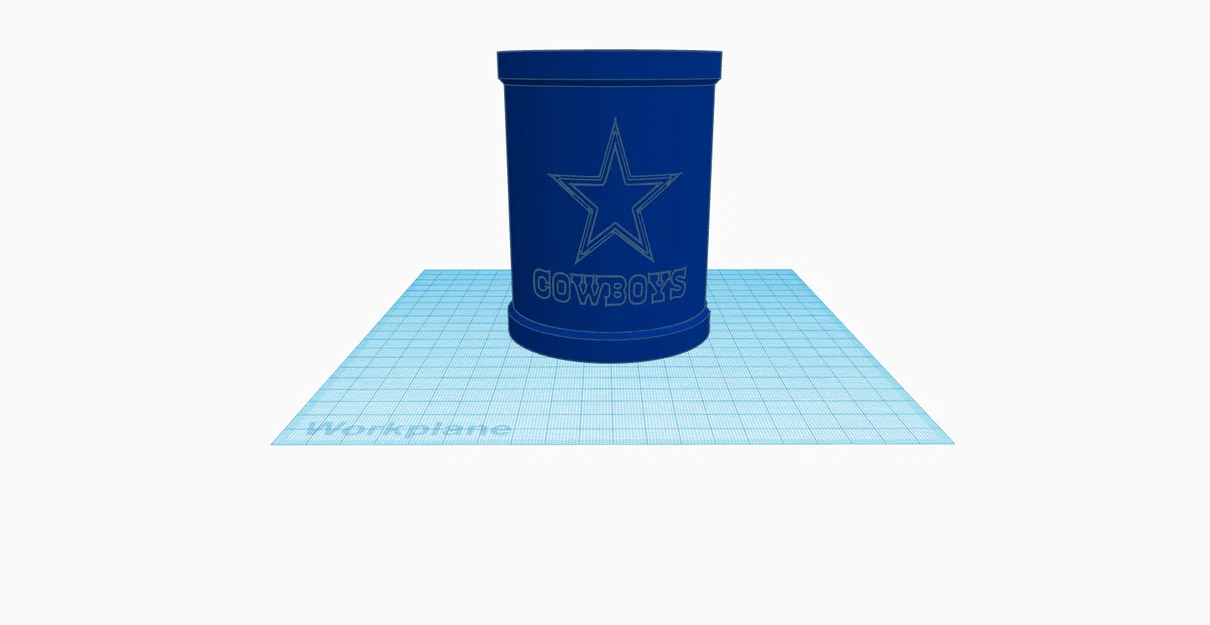 Bao giữ lạnh lon nước Koozie phong cách Dallas Cowboys (File in 3D) - Image 1