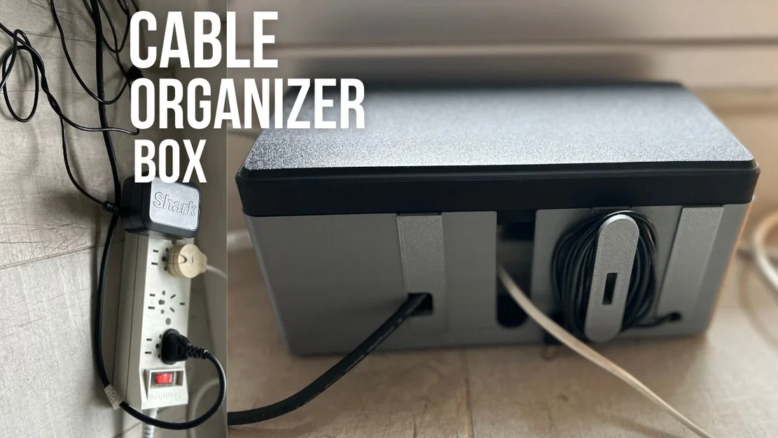 Hộp Sắp Xếp Dây Cáp (Cable Organizer Box) In 3D - Image 1