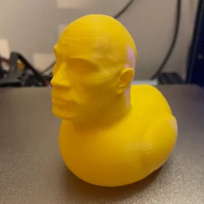 Dwayne "The Duck" Johnson: Mô hình vịt 3D hài hước cực chất