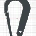 Mẫu móc khóa đa năng (Carabiner) thiết kế tinh gọn, in 3D dễ dàng - Thumbnail 1