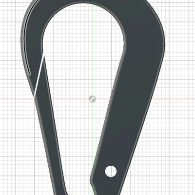 Mẫu móc khóa đa năng (Carabiner) thiết kế tinh gọn, in 3D dễ dàng