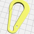 Mẫu móc khóa đa năng (Carabiner) thiết kế tinh gọn, in 3D dễ dàng - Thumbnail 3