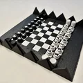 Bàn cờ vua/cờ đam cuộn gọn - nam châm (magnetic) *** UPDATED*** - Thumbnail 2