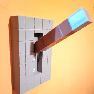 Ốp che công tắc đèn Minecraft (overlay)