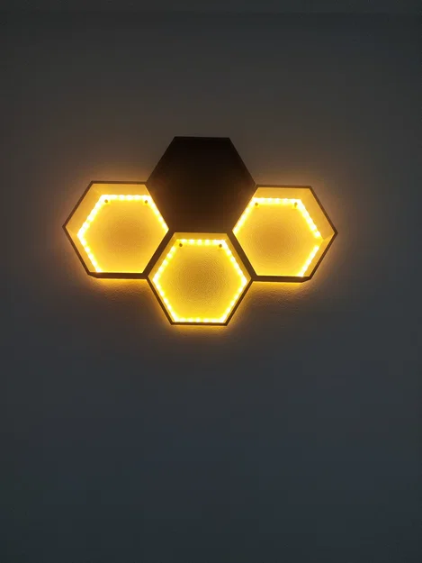 Kệ lục giác (Hexagon Shelf) có đèn nền - Image 1
