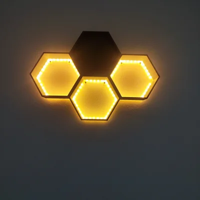 Kệ lục giác (Hexagon Shelf) có đèn nền