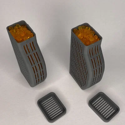 Hộp silica mỏng gắn góc hẹp AMS/Hydra, nắp snap fit cho Bambu Lab AMS