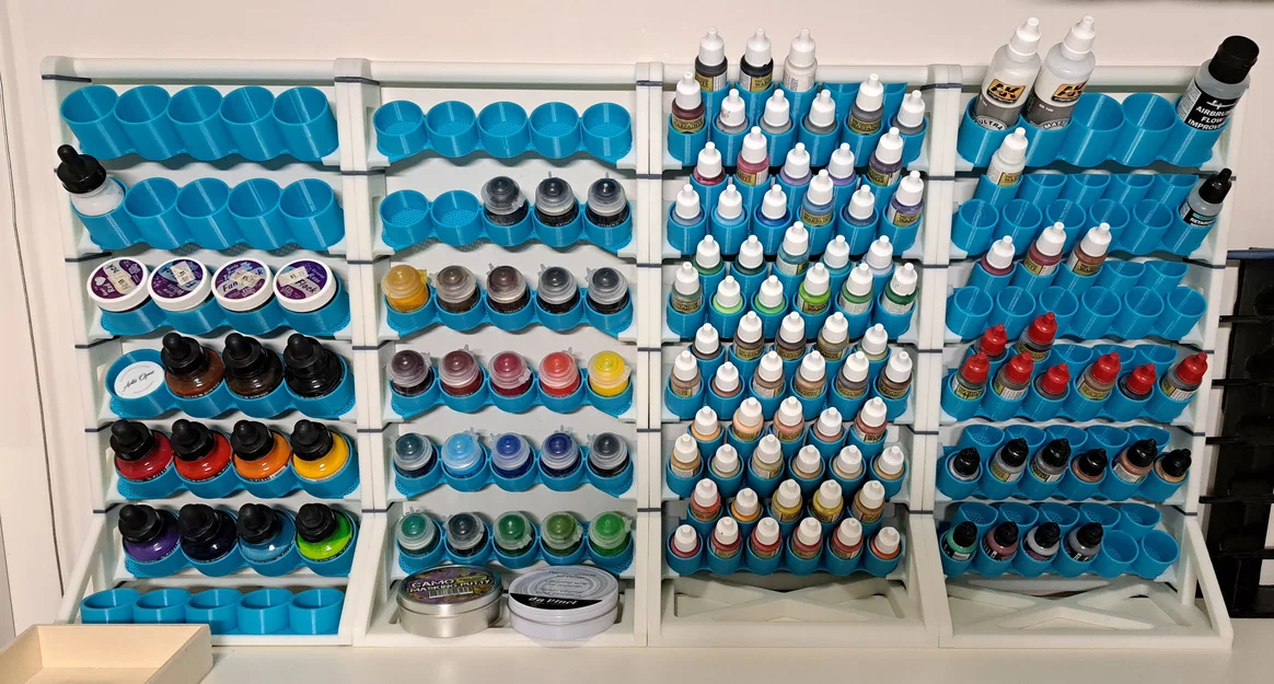 Kệ sơn đứng dạng module (Modular Vertical Paint Rack) - Image 1