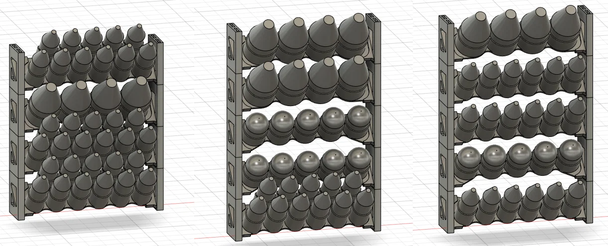 Kệ sơn đứng dạng module (Modular Vertical Paint Rack) - Image 3