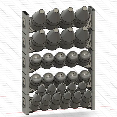 Kệ sơn đứng dạng module (Modular Vertical Paint Rack)