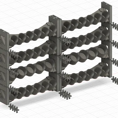 Kệ sơn đứng dạng module (Modular Vertical Paint Rack)