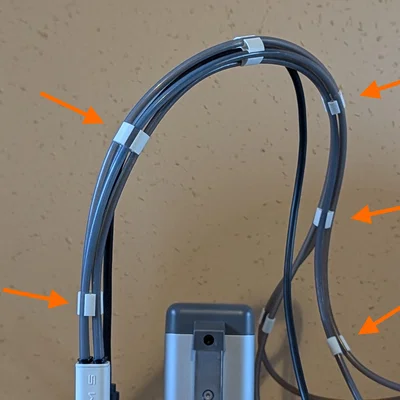 Kẹp giữ ống PTFE & dây cáp (Clips for PTFE tube cable, cable holder)