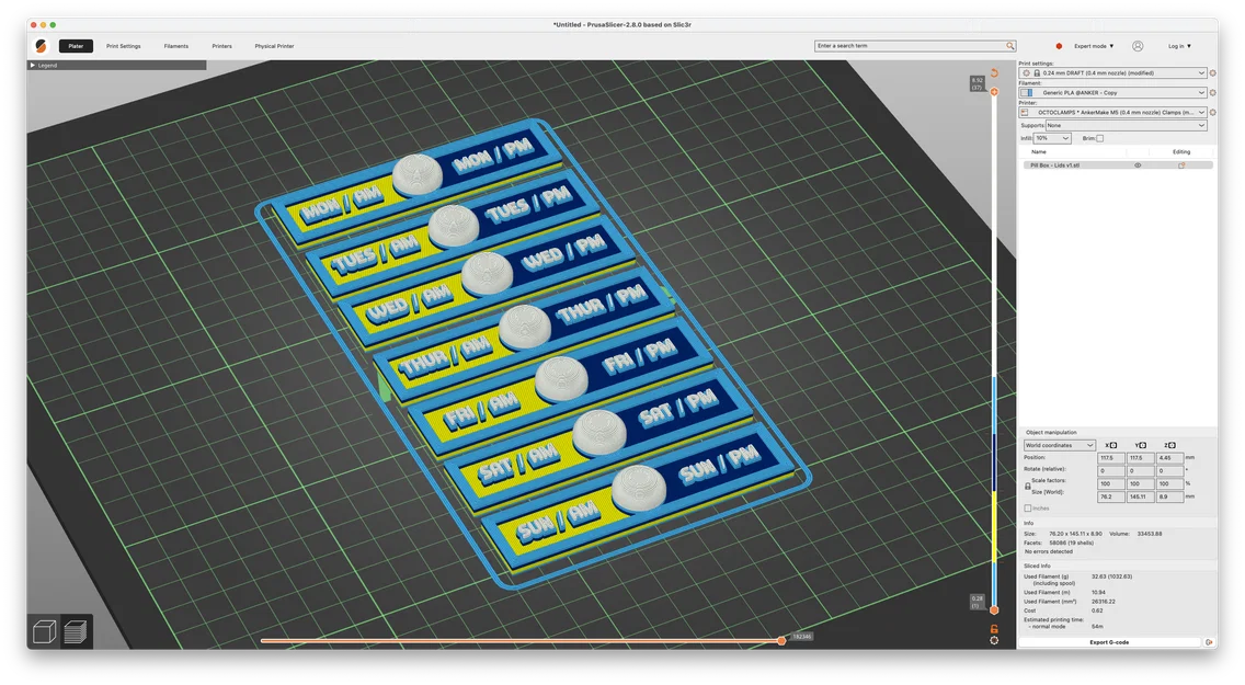 Hộp thuốc nam châm 7 ngày AM/PM - Image 7