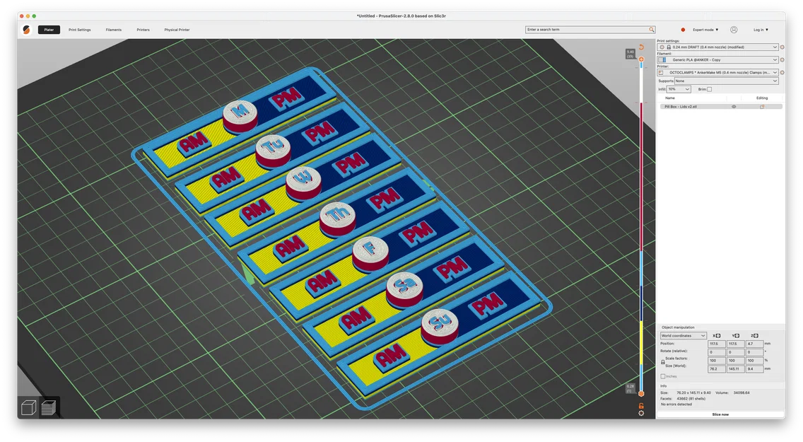 Hộp thuốc nam châm 7 ngày AM/PM - Image 8