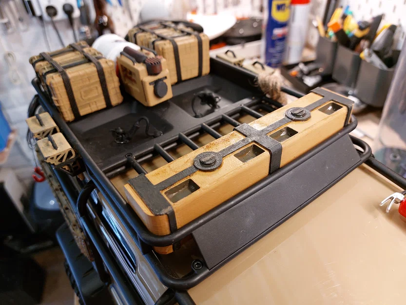 Trx4 Landrover Defender 1:10 – Roof Rack Dual Watertank - Image 1