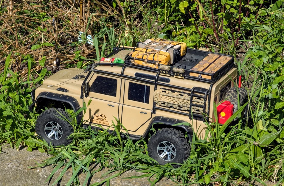 TRX4 Defender 1/10 - Bộ 4 bình tank cho baga nóc (lugage rack) - Image 4