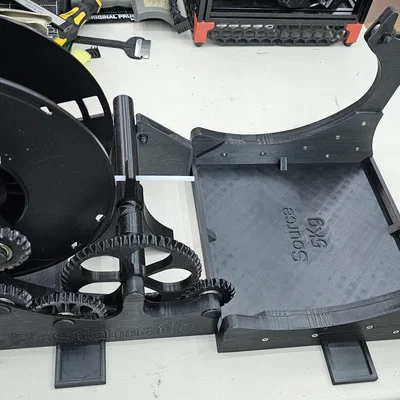 Chỉnh sửa Pastamatic Filament Spool Winder: Brace tăng cứng & hỗ trợ spool 5kg