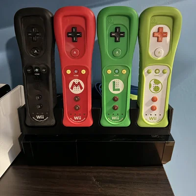 Kệ để tay cầm Wii Remote (4 vị trí) - Thiết kế in 3D gọn gàng