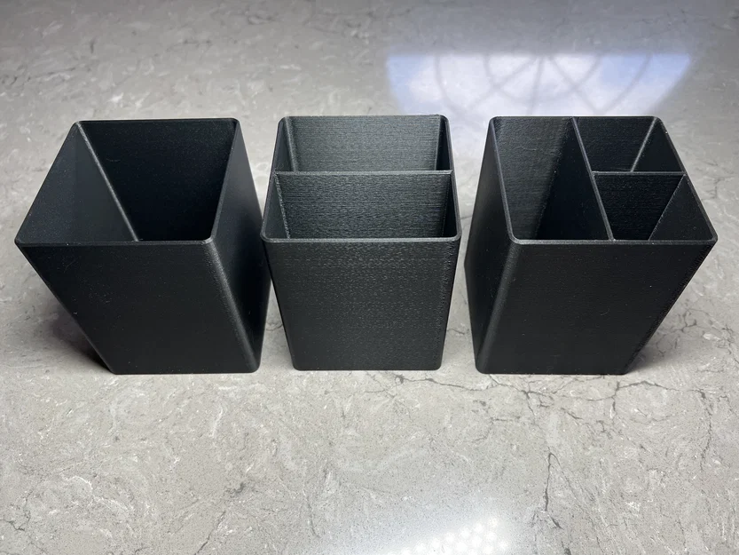 Ống cắm bút/hộp đựng đơn giản 85×85×110mm (3.4×3.4×4.3") - Image 1