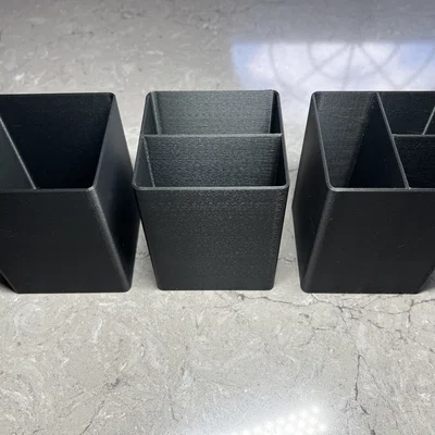 Ống cắm bút/hộp đựng đơn giản 85×85×110mm (3.4×3.4×4.3")