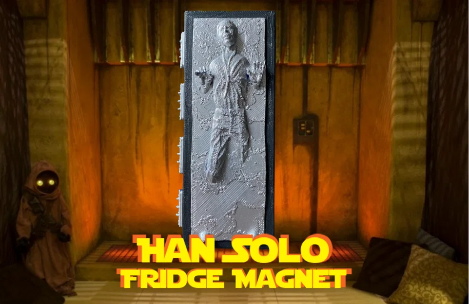 Nam châm tủ lạnh Han Solo trong Carbonite - Mô hình in 3D Star Wars - Image 1