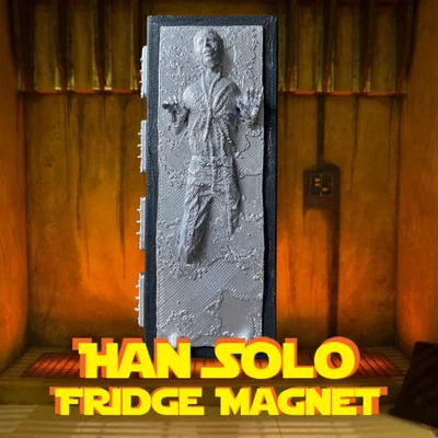 Nam châm tủ lạnh Han Solo trong Carbonite - Mô hình in 3D Star Wars