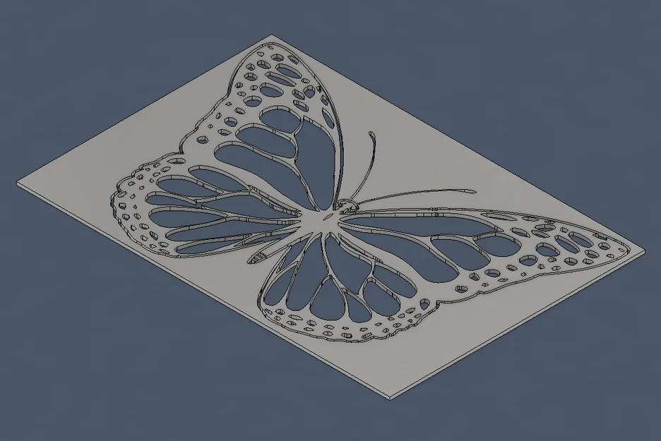 Khuôn mẫu vẽ hình bướm (Butterfly Stencils) in 3D cho thủ công mỹ nghệ - Image 1