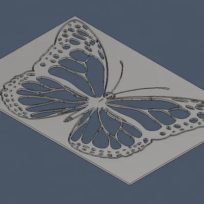 Khuôn mẫu vẽ hình bướm (Butterfly Stencils) in 3D cho thủ công mỹ nghệ