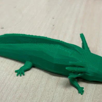 Mô hình Axolotl phong cách Low Poly in 3D độc đáo