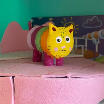 Mô hình 3D Pillow Cat từ Gabby’s Dollhouse